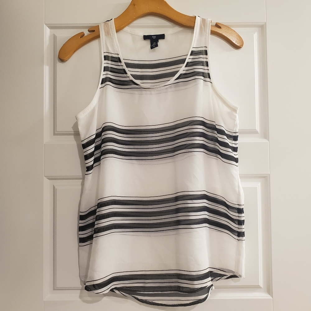 Sheer Gap Tank Top